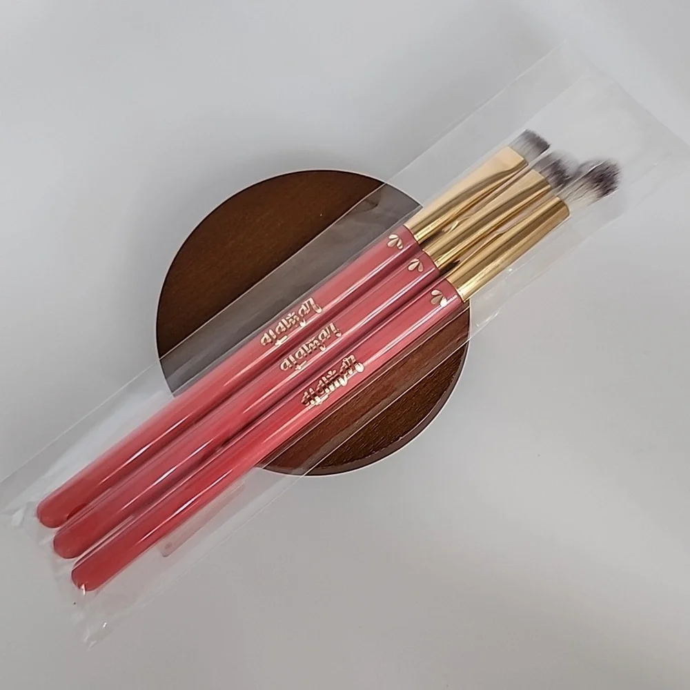 Alamar 3 Piece Eye Brush Trio - Pink Eyeshadow Brush Set